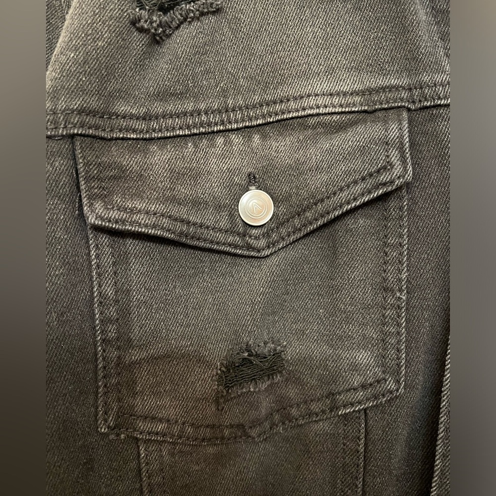 Distressed Denim Jacket - Picture 5 of 8